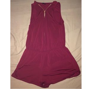 Ambiance Maroon Romper